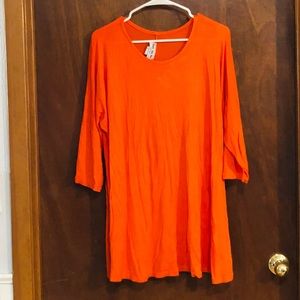Plus size 2X orange top